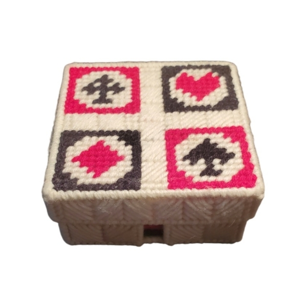 Handcrafted Playing Card Coasters and Box - Picture 3 of 3